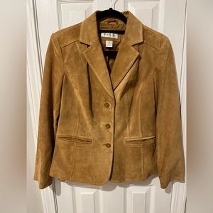 Preston & York Genuine Leather Blazer Size Small